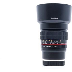 Used Rokinon 85mm f/1.4 AS IF UMC - Sony FE Fit