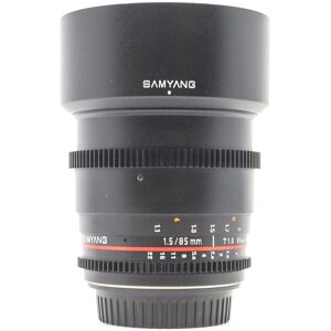 Used Samyang 85mm T1.5 - Canon EF Fit