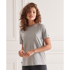 Superdry Women's Organic Cotton Authentic T-Shirt Light Grey / Mid Marl - Size: 12
