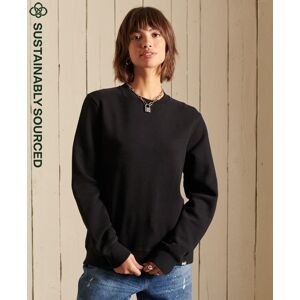 Superdry Women's Vintage Logo Crew Sweatshirt Black / Black Size: 10