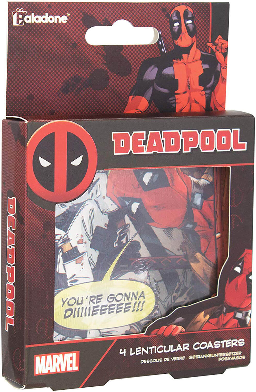 Marvel Deadpool Lenticular Coasters Marvel Deadpool Lenticular Coasters