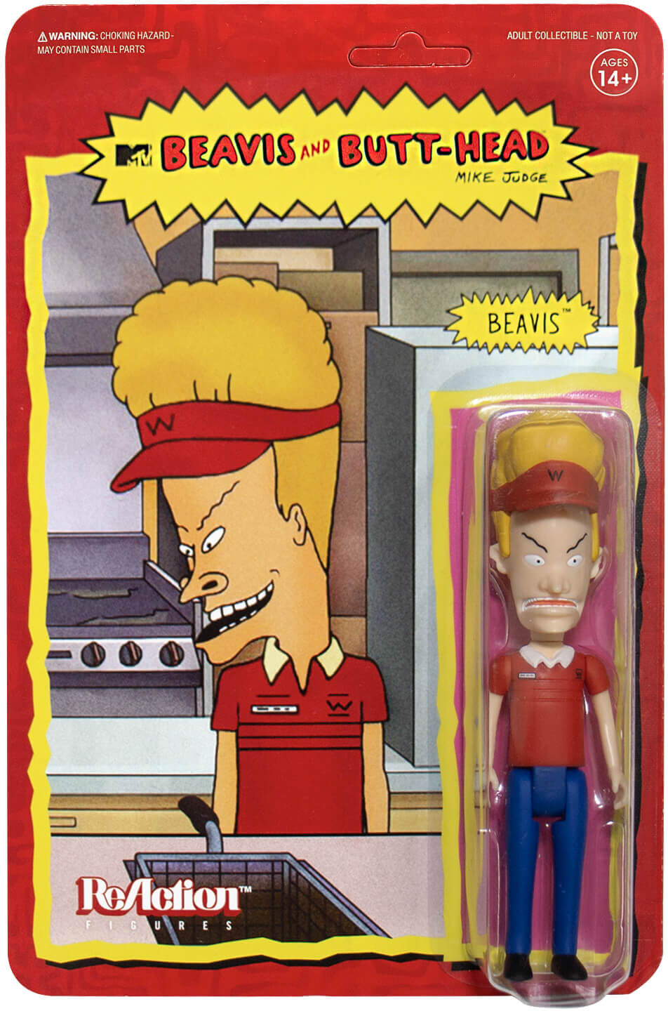 Super7 Beavis and Butt-Head ReAction Figure - Burger World Beavis Super7 Beavis and Butt-Head ReAction Figure - Burger World Beavis
