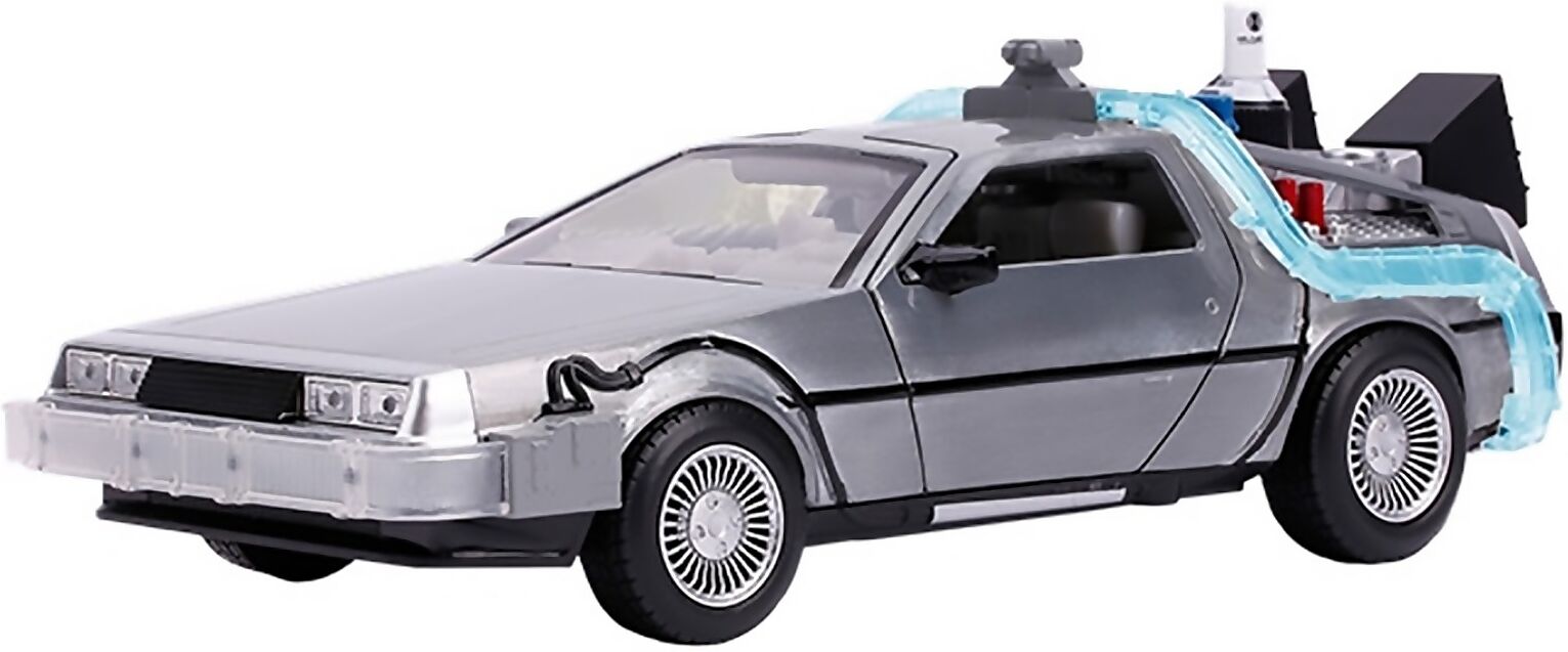 Jada Back to the Future: Part II Die Cast 1:24 DeLorean Time Machine with Working Lights Jada Back to the Future: Part II Die Cast 1:24 DeLorean Time Machine with Working Lights