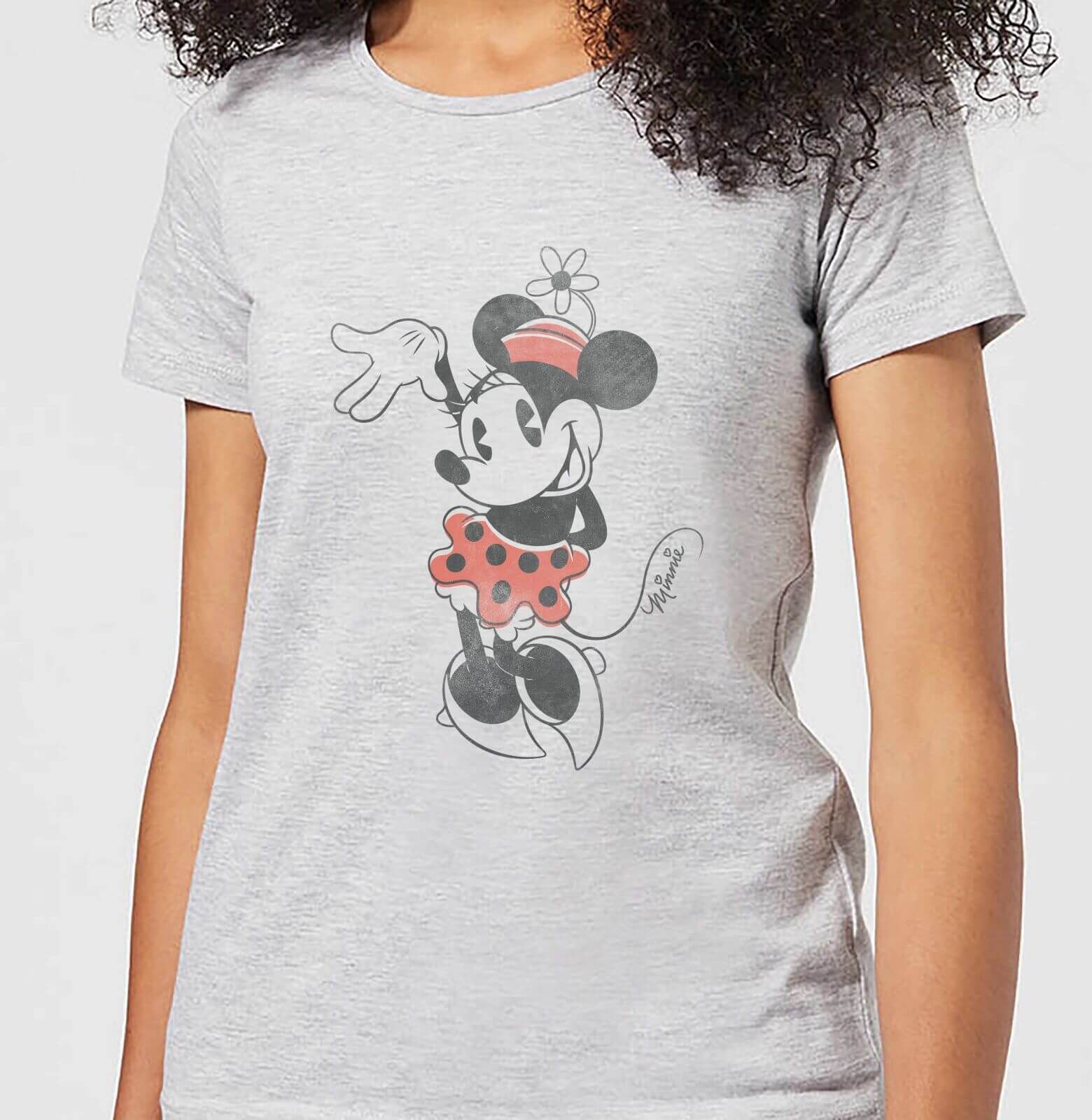 Disney Mickey Mouse Minnie Mouse Waving Women's T-Shirt - Grey - XXL - Grey Disney Mickey Mouse Minnie Mouse Waving Women's T-Shirt - Grey - XXL - Grey