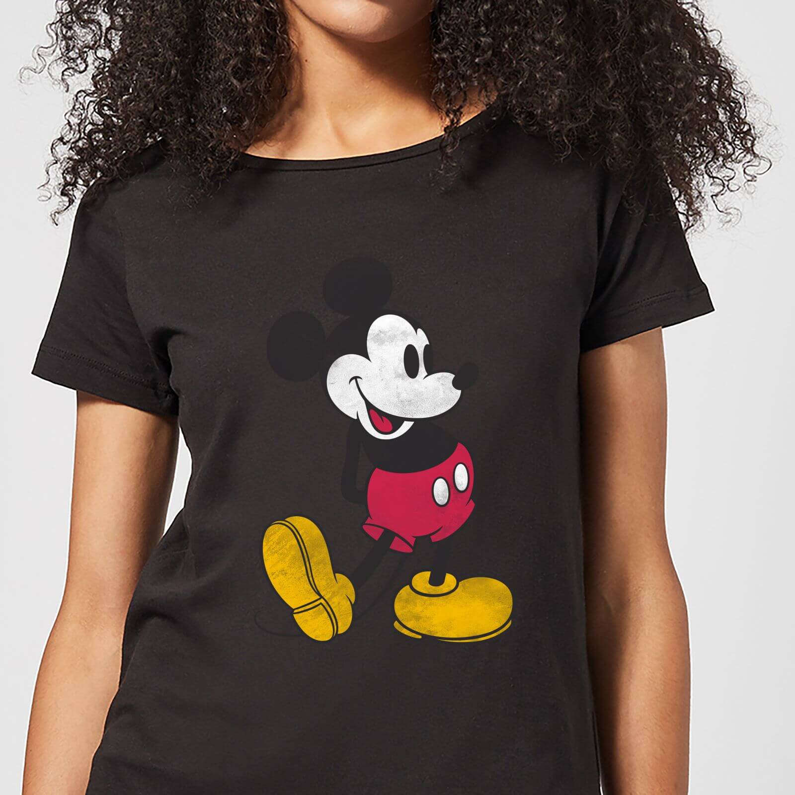 Disney Mickey Mouse Classic Kick Women's T-Shirt - Black - XXL - Black Disney Mickey Mouse Classic Kick Women's T-Shirt - Black - XXL - Black