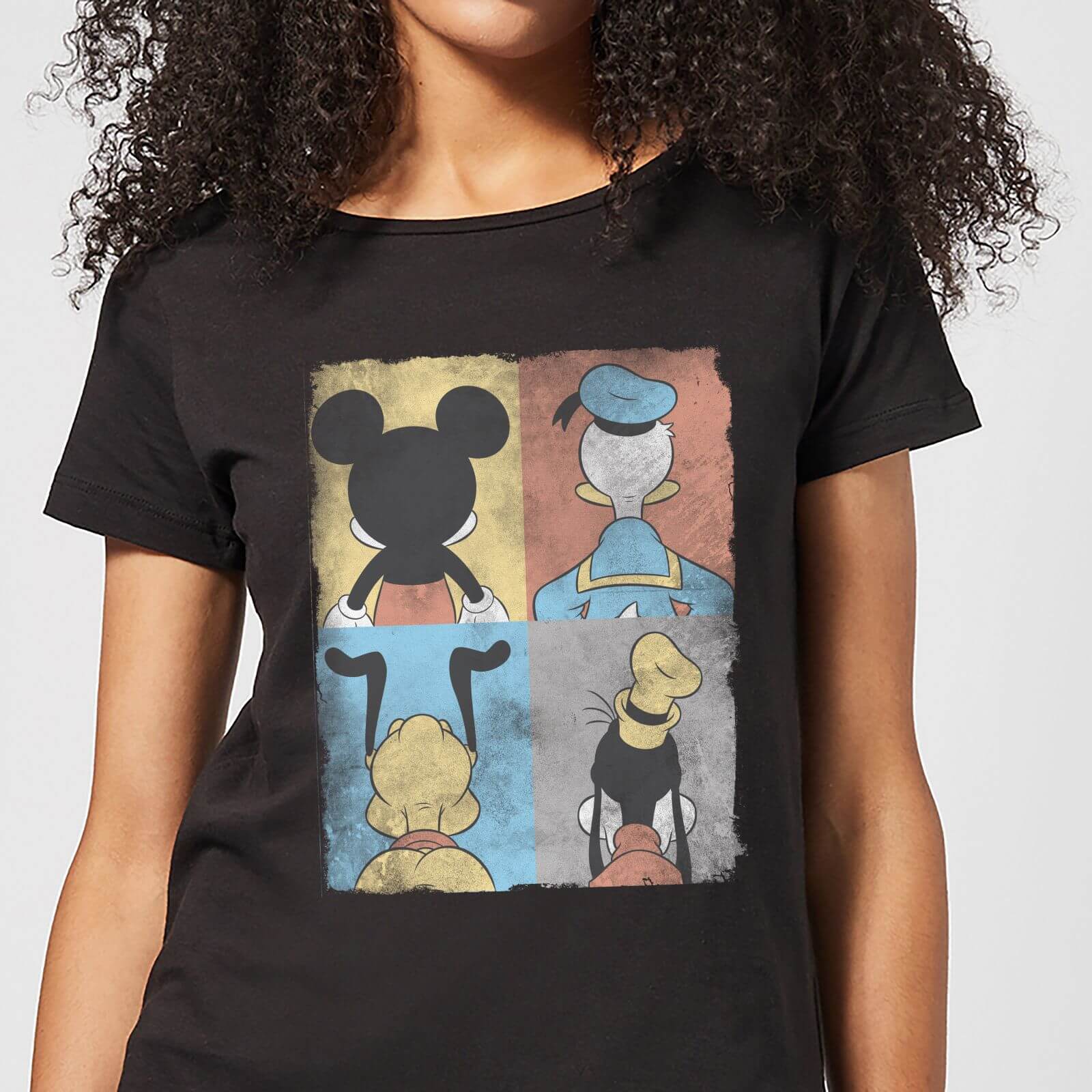 Disney Mickey Mouse Donald Duck Mickey Mouse Pluto Goofy Tiles Women's T-Shirt - Black - XXL - Black Disney Mickey Mouse Donald Duck Mickey Mouse Pluto Goofy Tiles Women's T-Shirt - Black - XXL - Black