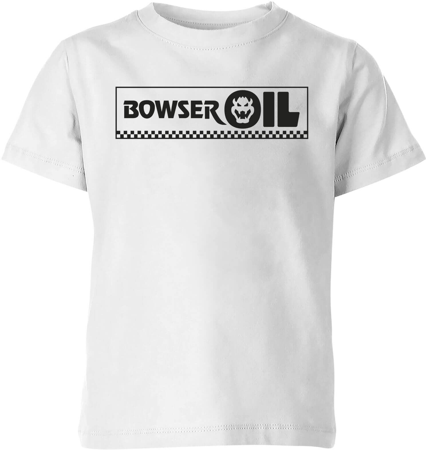 Nintendo Super Mario Bowser Oil Kid's T-Shirt - White - 3-4 Years - White Nintendo Super Mario Bowser Oil Kid's T-Shirt - White - 3-4 Years - White