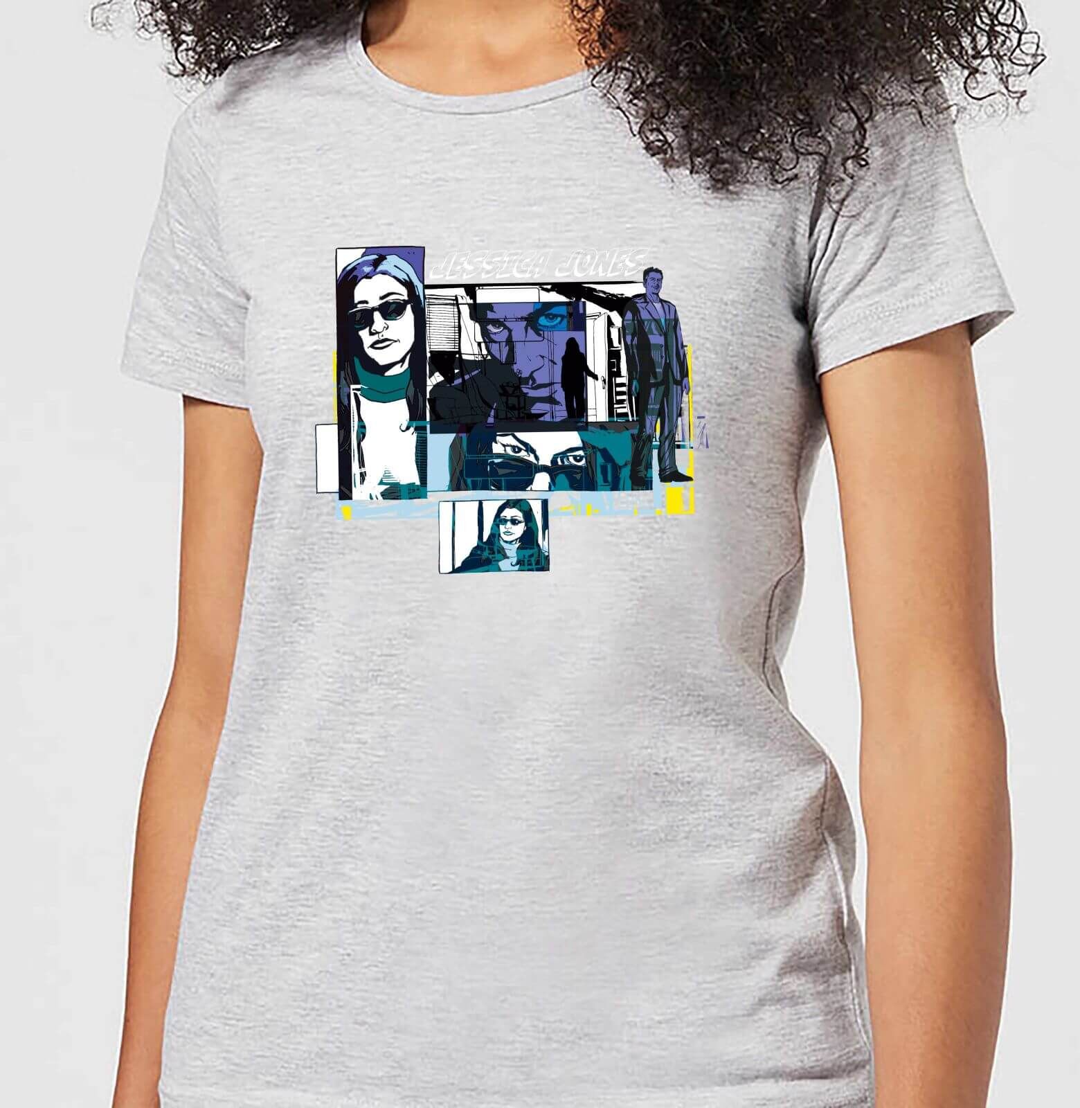 Marvel Knights Jessica Jones Comic Panels Women's T-Shirt - Grey - S - Grey Marvel Knights Jessica Jones Comic Panels Women's T-Shirt - Grey - S - Grey