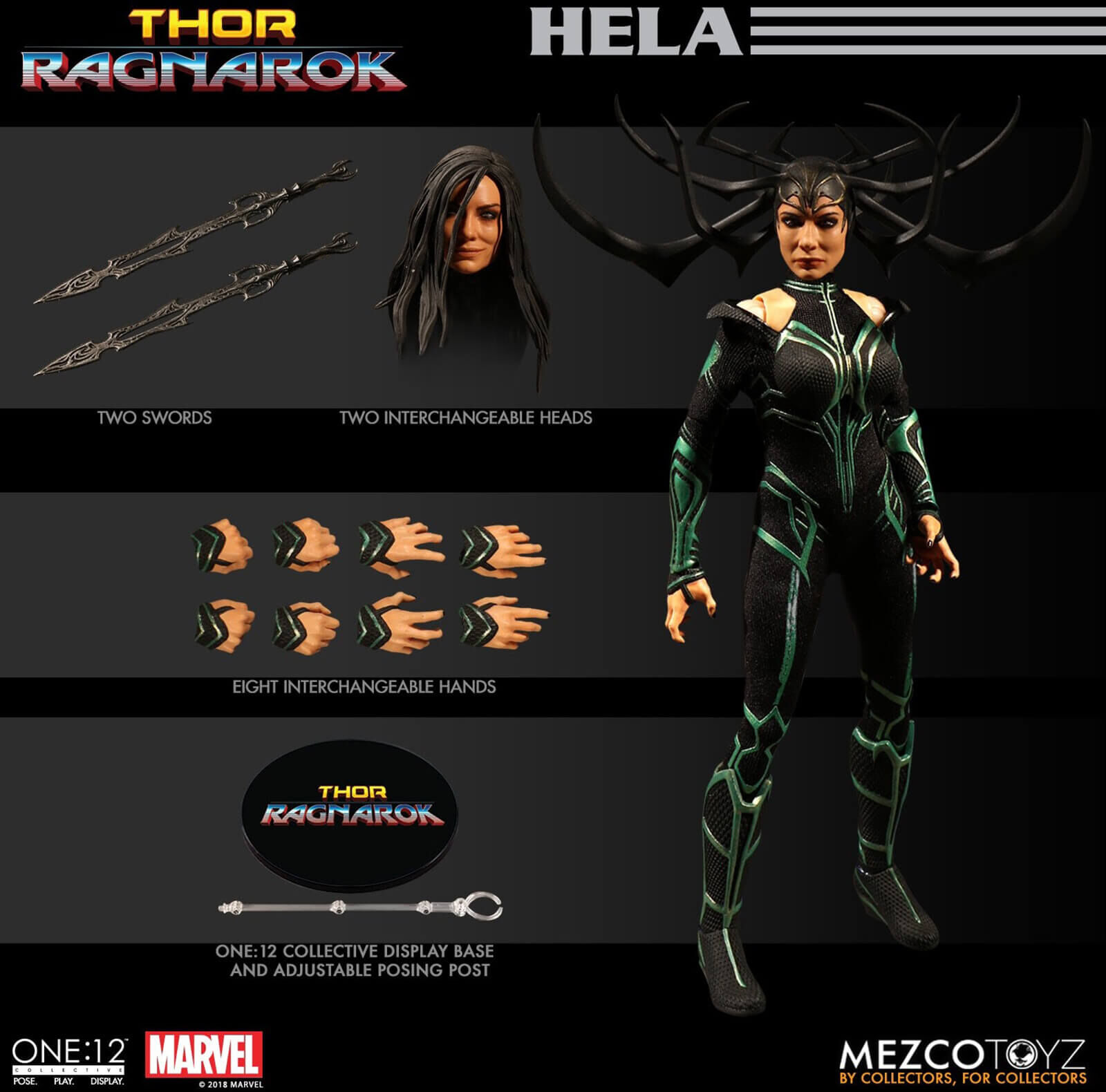Mezco One:12 Collective Thor: Ragnarok Hela Action Figure Mezco One:12 Collective Thor: Ragnarok Hela Action Figure