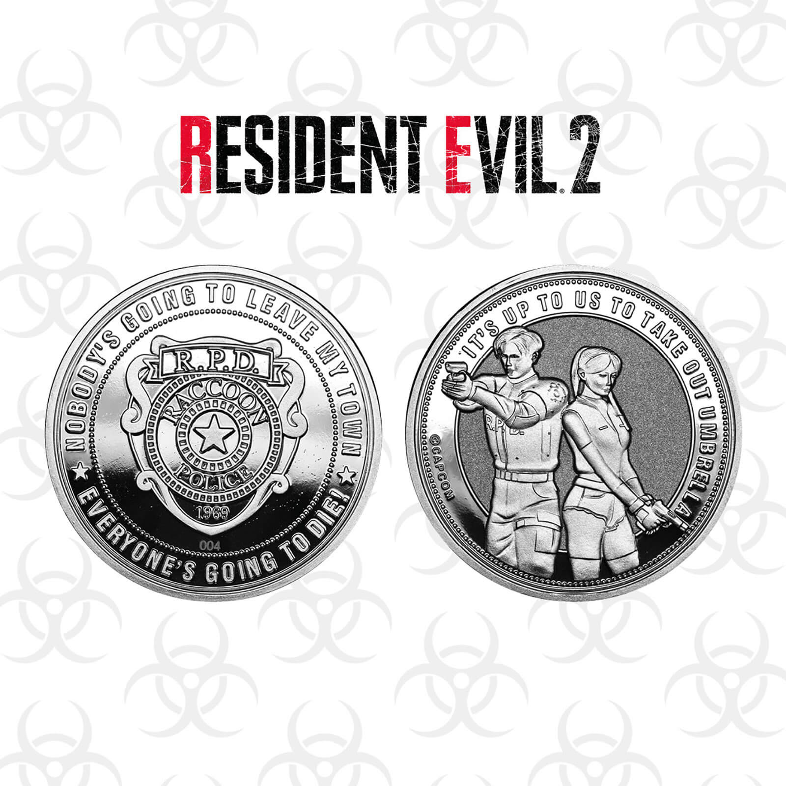 Iron Gut Publishing Resident Evil 2 Collector's Limited Edition Coin: Silver Variant Iron Gut Publishing Resident Evil 2 Collector's Limited Edition Coin: Silver Variant