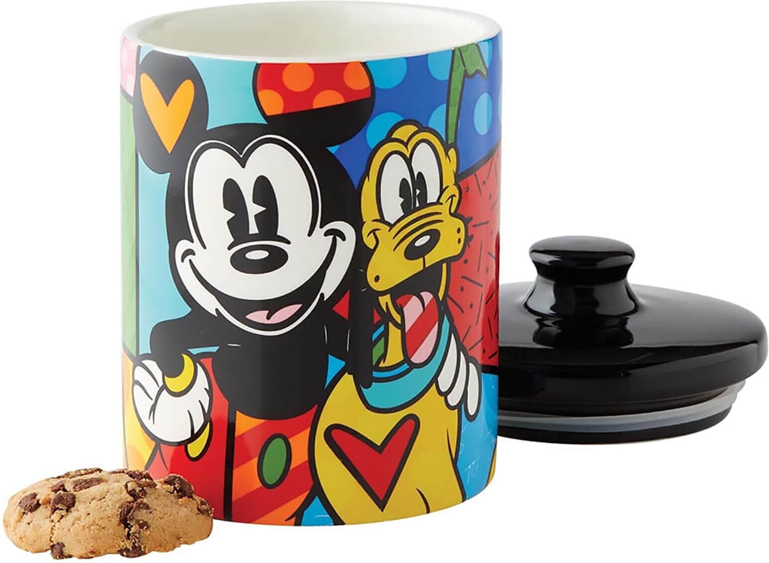 Enesco Disney Britto Pluto Canister Cookie Jar (Small) 16.5cm Enesco Disney Britto Pluto Canister Cookie Jar (Small) 16.5cm