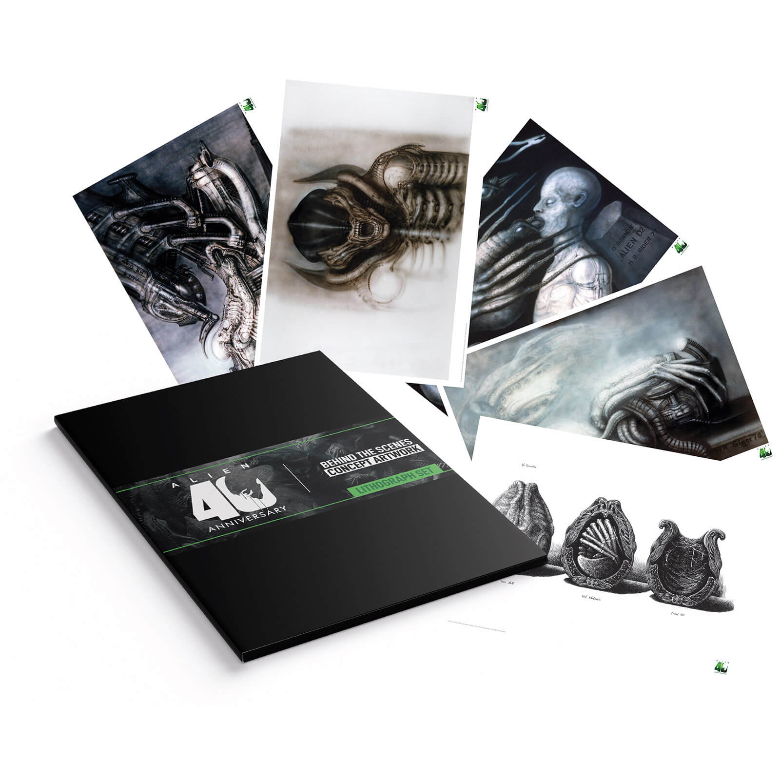 Alien Lithograph - Set of 5 Prints