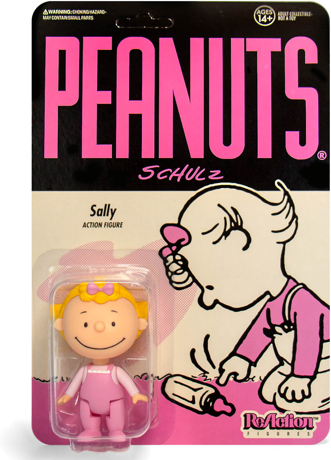 Super7 Peanuts PJ Sally Reaction Figure Super7 Peanuts PJ Sally Reaction Figure