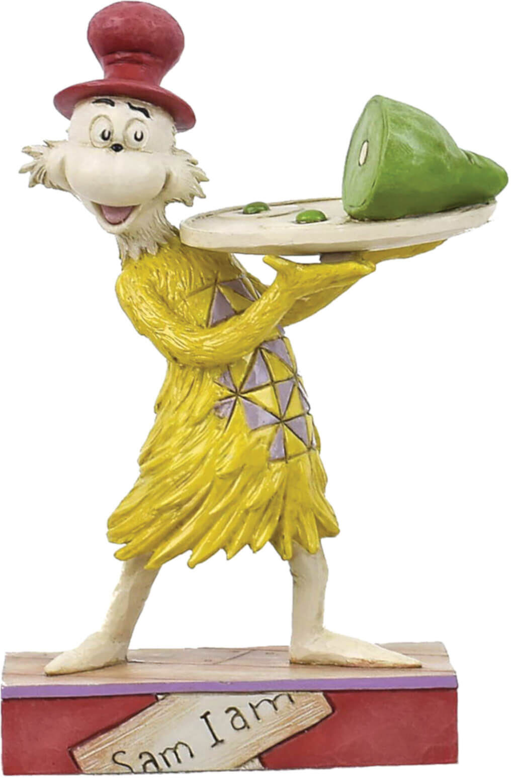 Enesco Dr Seuss by Jim Shore Sam Holding Plate of Green Eggs and Ham Enesco Dr Seuss by Jim Shore Sam Holding Plate of Green Eggs and Ham