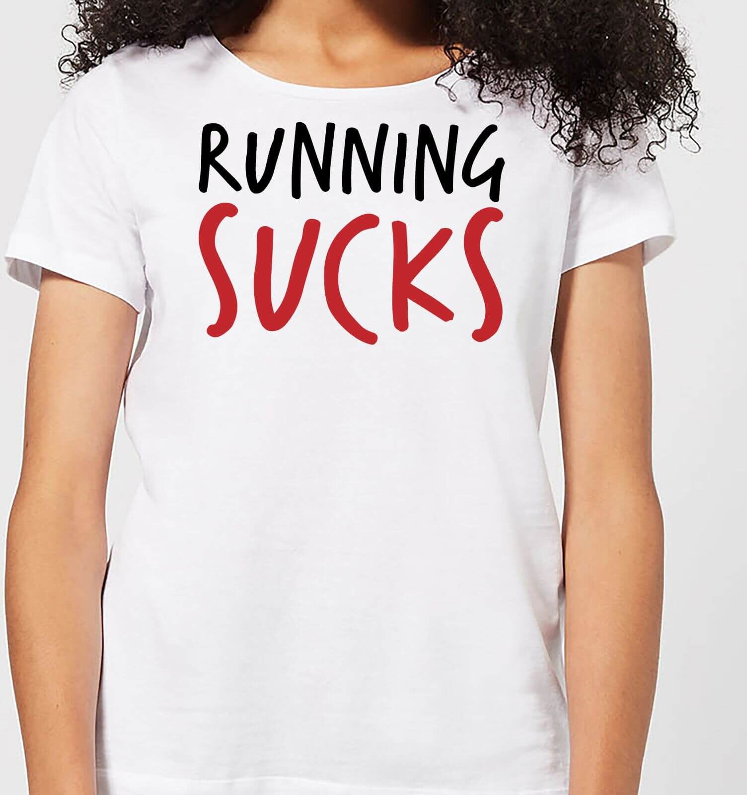 By IWOOT Running Sucks Women's T-Shirt - White - 4XL - White By IWOOT Running Sucks Women's T-Shirt - White - 4XL - White
