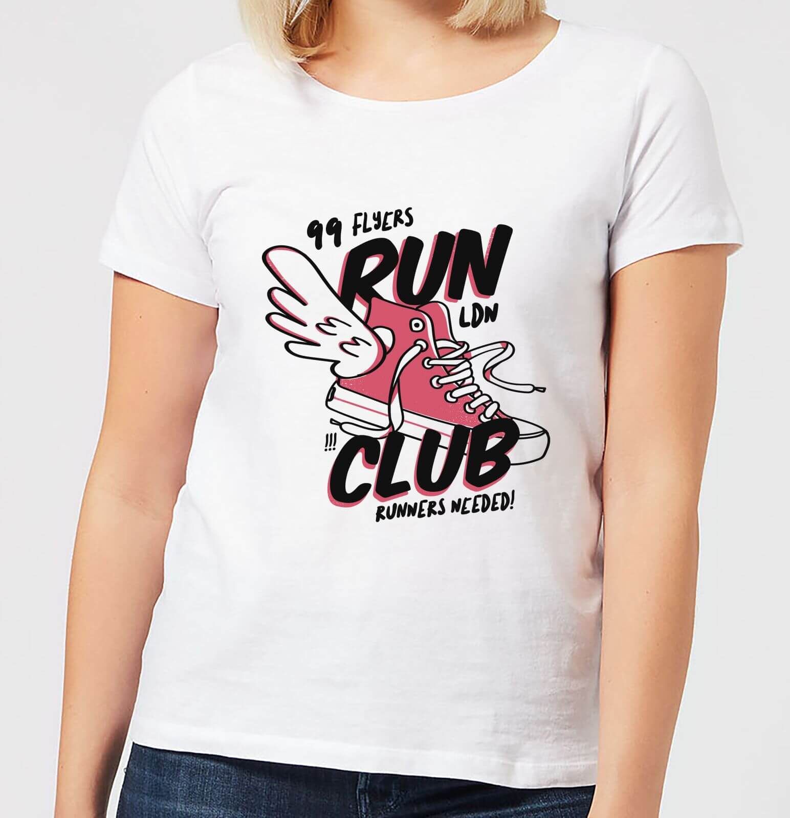 By IWOOT RUN CLUB 99 Women's T-Shirt - White - 4XL - White