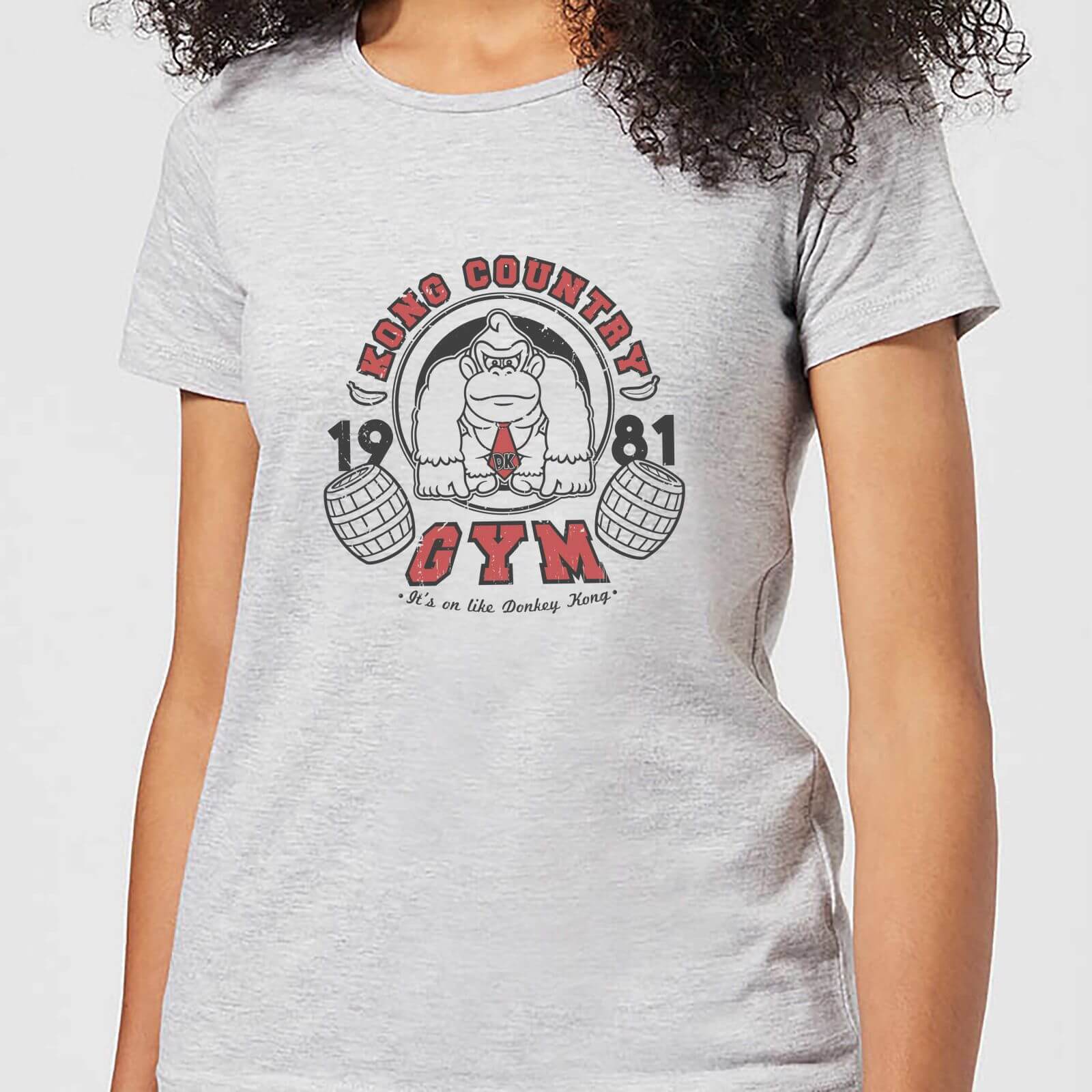 Nintendo Donkey Kong Gym Women's T-Shirt - Grey - 3XL - Grey
