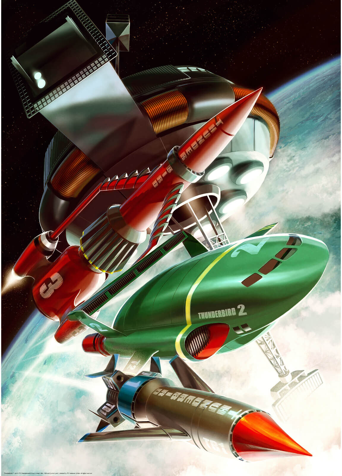 Zavvi Gallery Thunderbirds Lithograph by Jake Lynch