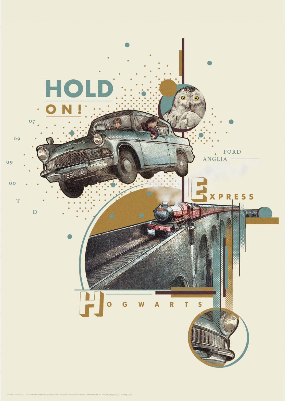 Harry Potter Premium Limited Edition Art Print : Weasly's Car Harry Potter Premium Limited Edition Art Print : Weasly's Car