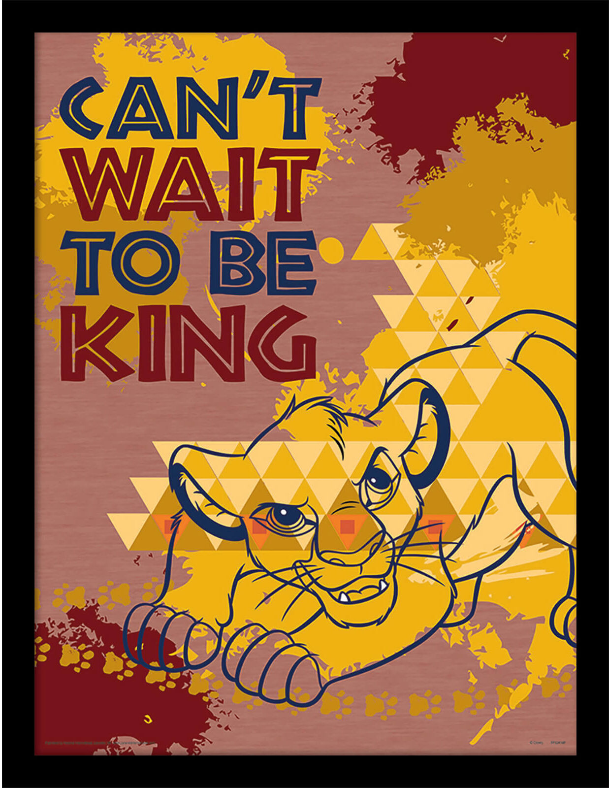 Pyramid The Lion King (Can't Wait to be King) 30 x 40cm Print