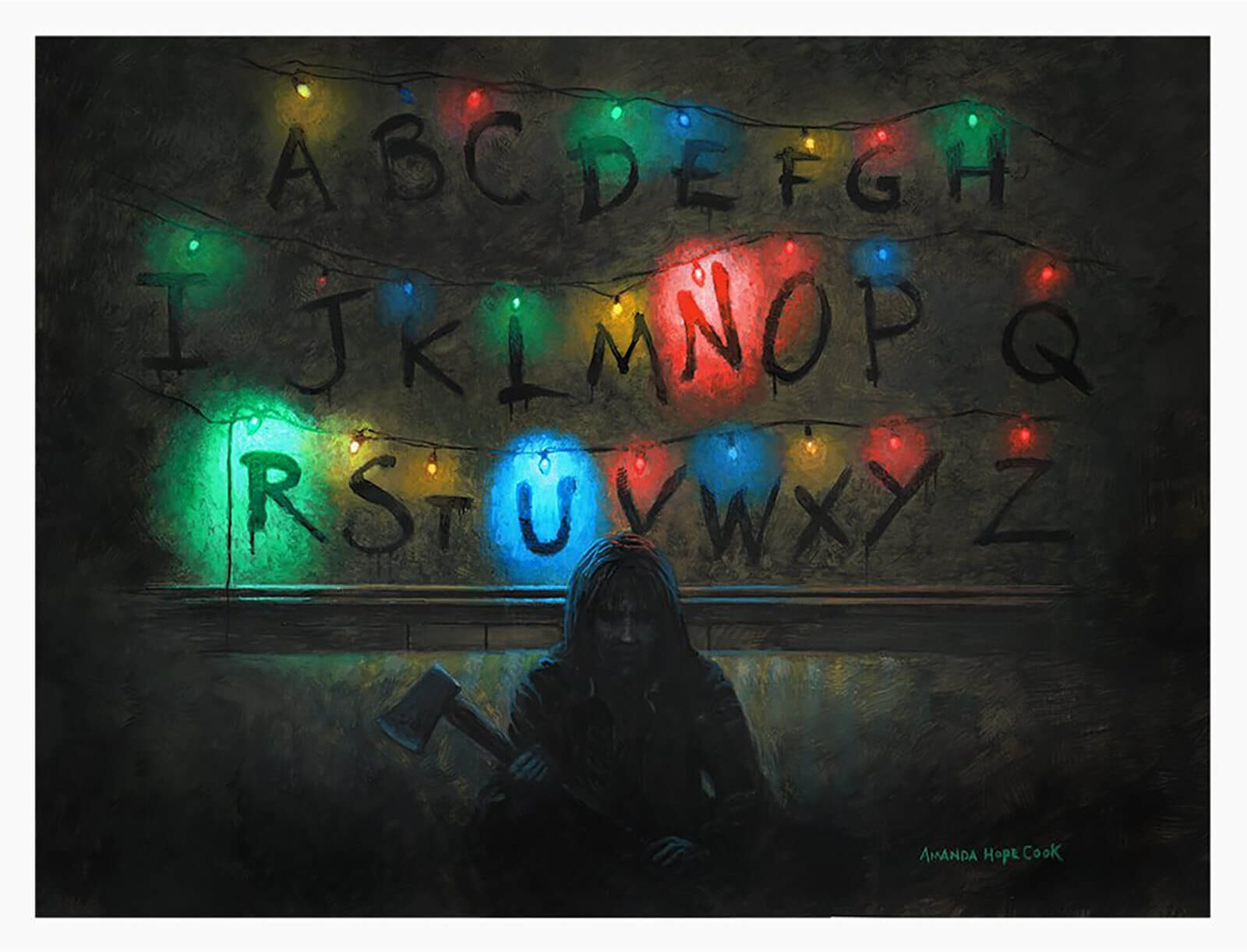 Zavvi Gallery Netflix's Stranger Things RUN Fine Art Giclee Print