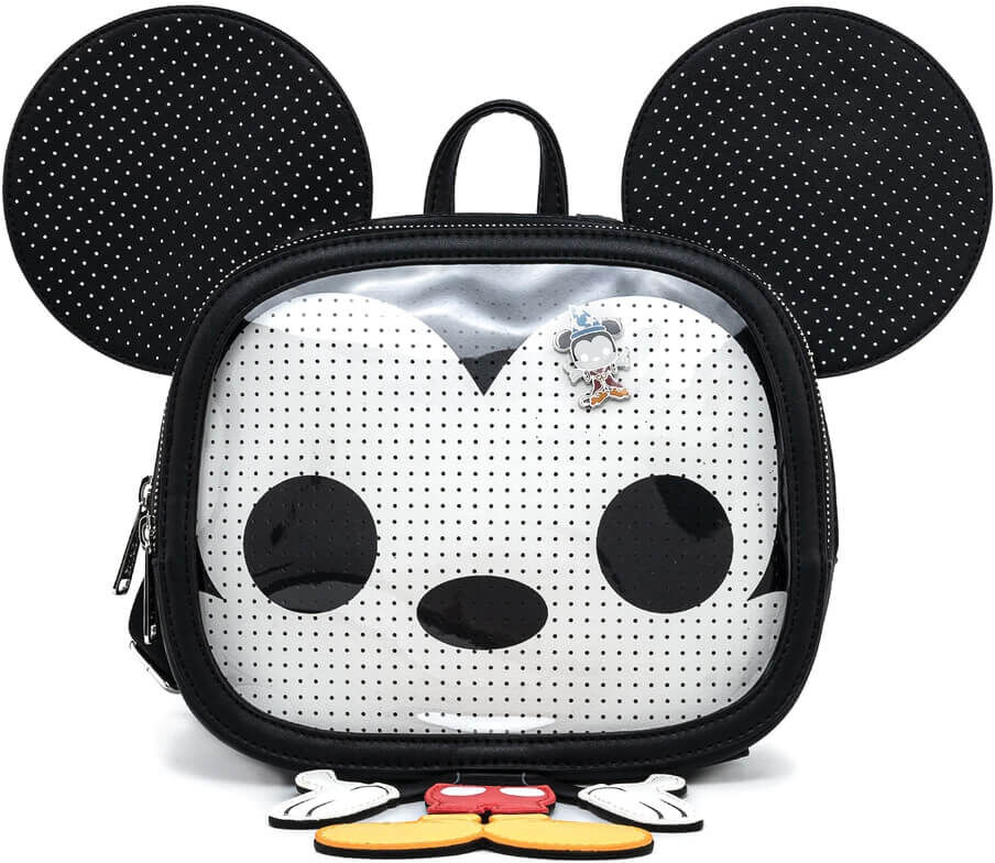 Loungefly Pop! Disney Mickey Mouse Pin Trader Cosplay Mini Backpack