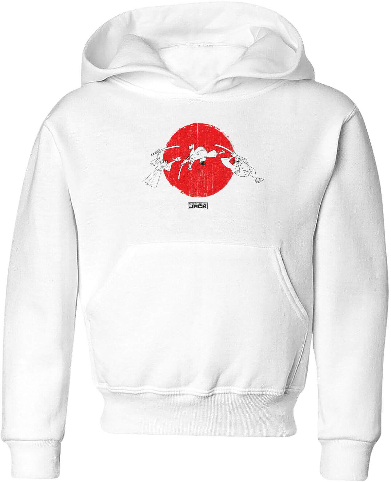 Cartoon Network Samurai Jack Sunrise Kids' Hoodie - White - 11-12 Years - White Cartoon Network Samurai Jack Sunrise Kids' Hoodie - White - 11-12 Years - White