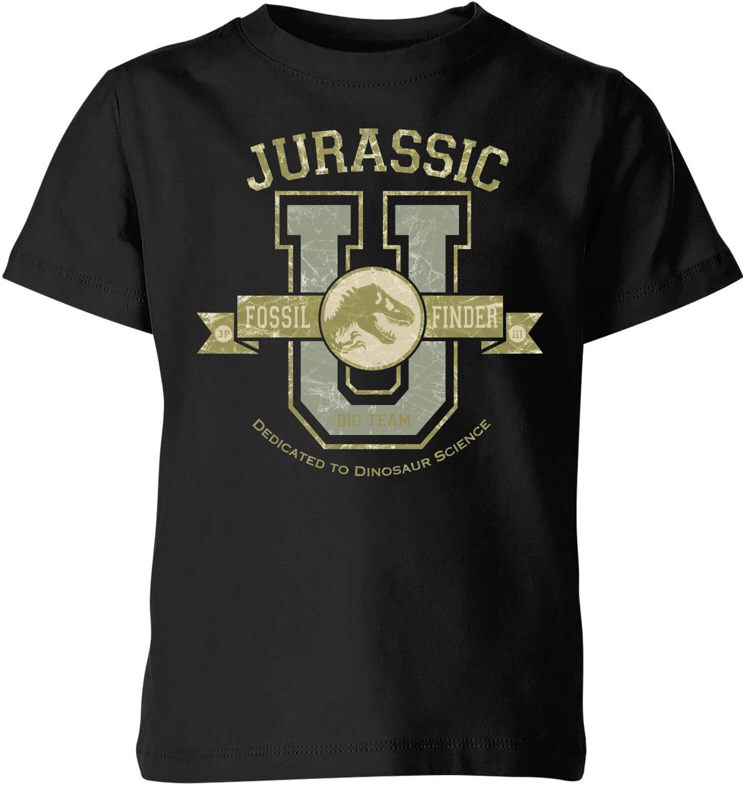 Jurassic Park Fossil Finder Kids' T-Shirt - Black - 5-6 Years - Black Jurassic Park Fossil Finder Kids' T-Shirt - Black - 5-6 Years - Black