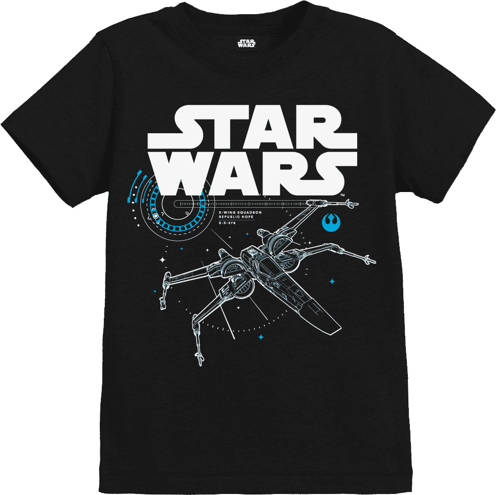 Star Wars The Last Jedi X-Wing Kid's Black T-Shirt - 11 - 12 Years - Black Star Wars The Last Jedi X-Wing Kid's Black T-Shirt - 11 - 12 Years - Black