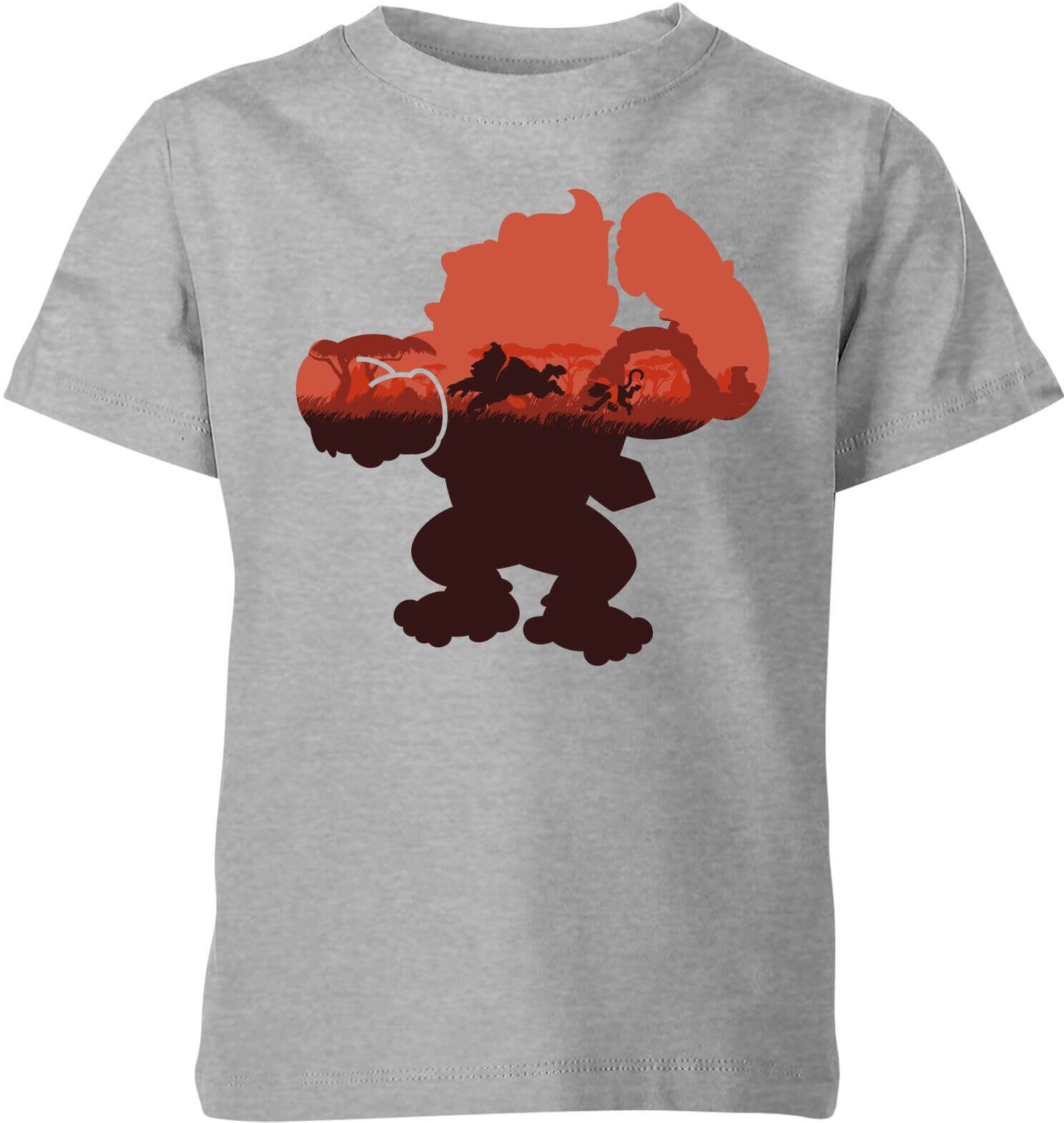 Nintendo Donkey Kong Silhouette Serengeti Kid's T-Shirt - Grey - 11-12 Years - Grey Nintendo Donkey Kong Silhouette Serengeti Kid's T-Shirt - Grey - 11-12 Years - Grey