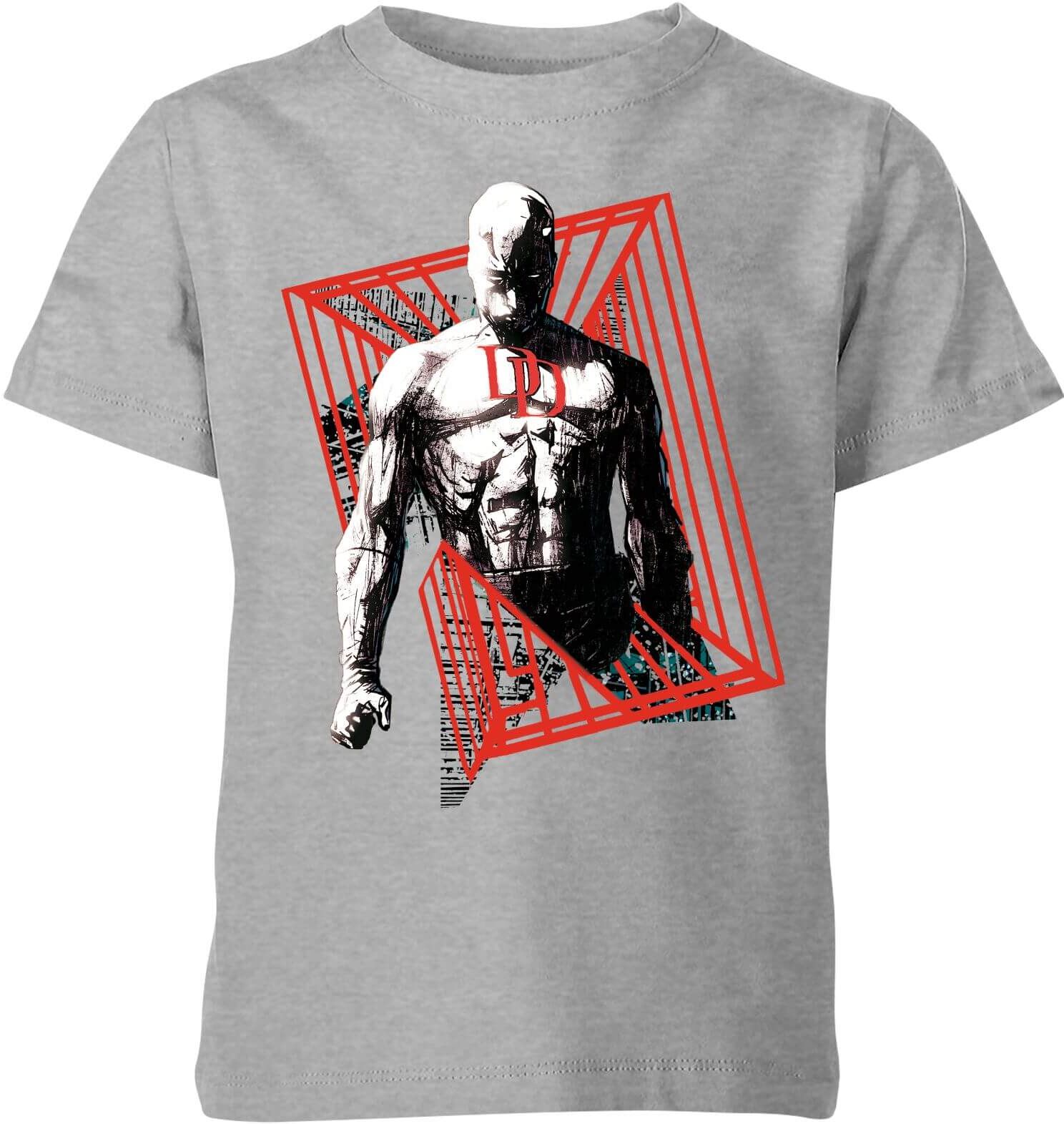 Marvel Knights Daredevil Cage Kids' T-Shirt - Grey - 9-10 Years - Grey Marvel Knights Daredevil Cage Kids' T-Shirt - Grey - 9-10 Years - Grey