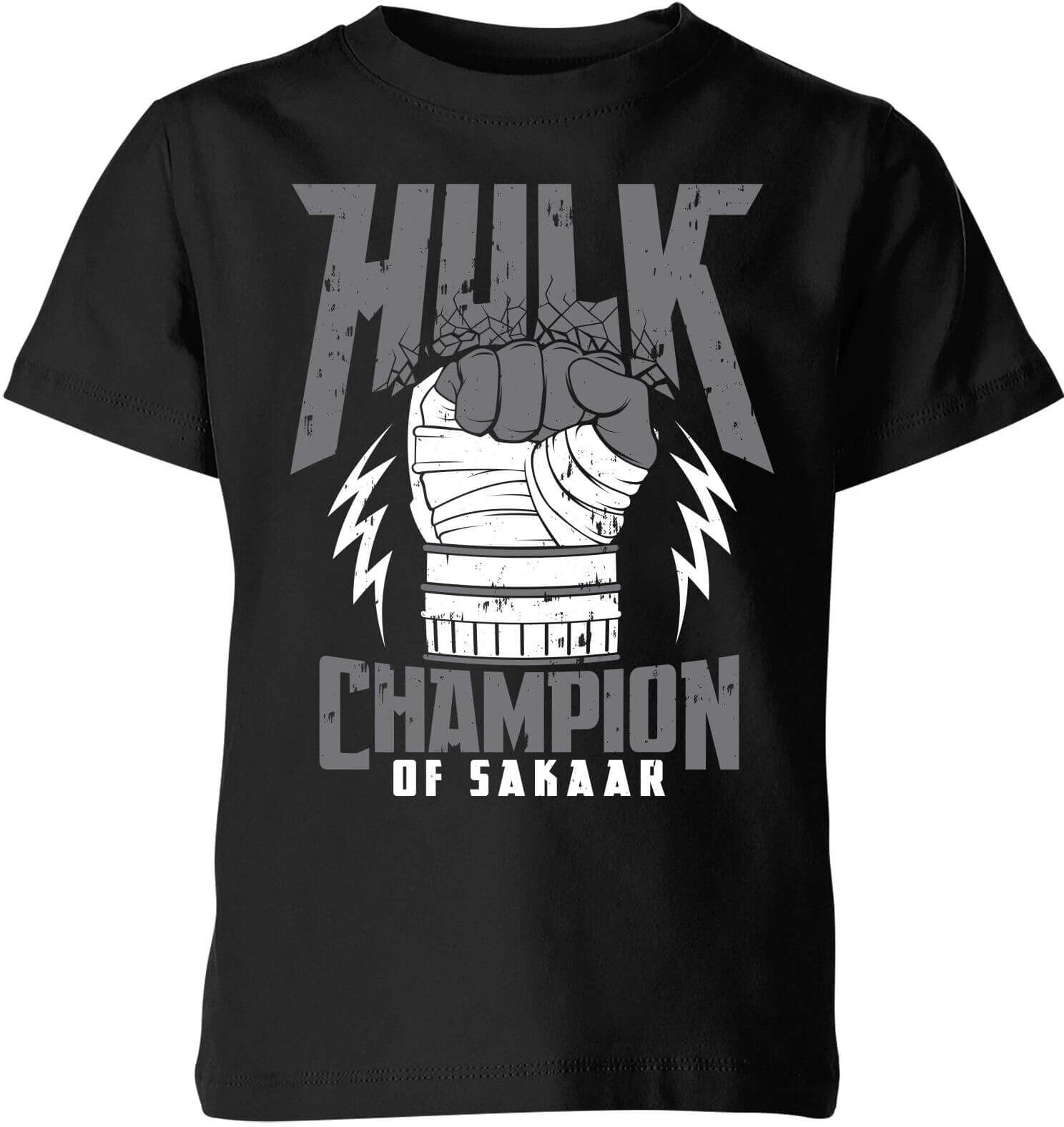 Marvel Thor Ragnarok Hulk Champion Kids' T-Shirt - Black - 3-4 Years - Black Marvel Thor Ragnarok Hulk Champion Kids' T-Shirt - Black - 3-4 Years - Black