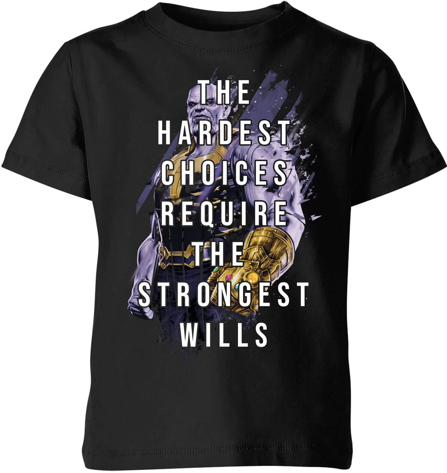 Marvel Avengers The Strongest Will Kids' T-Shirt - Black - 9-10 Years - Black Marvel Avengers The Strongest Will Kids' T-Shirt - Black - 9-10 Years - Black