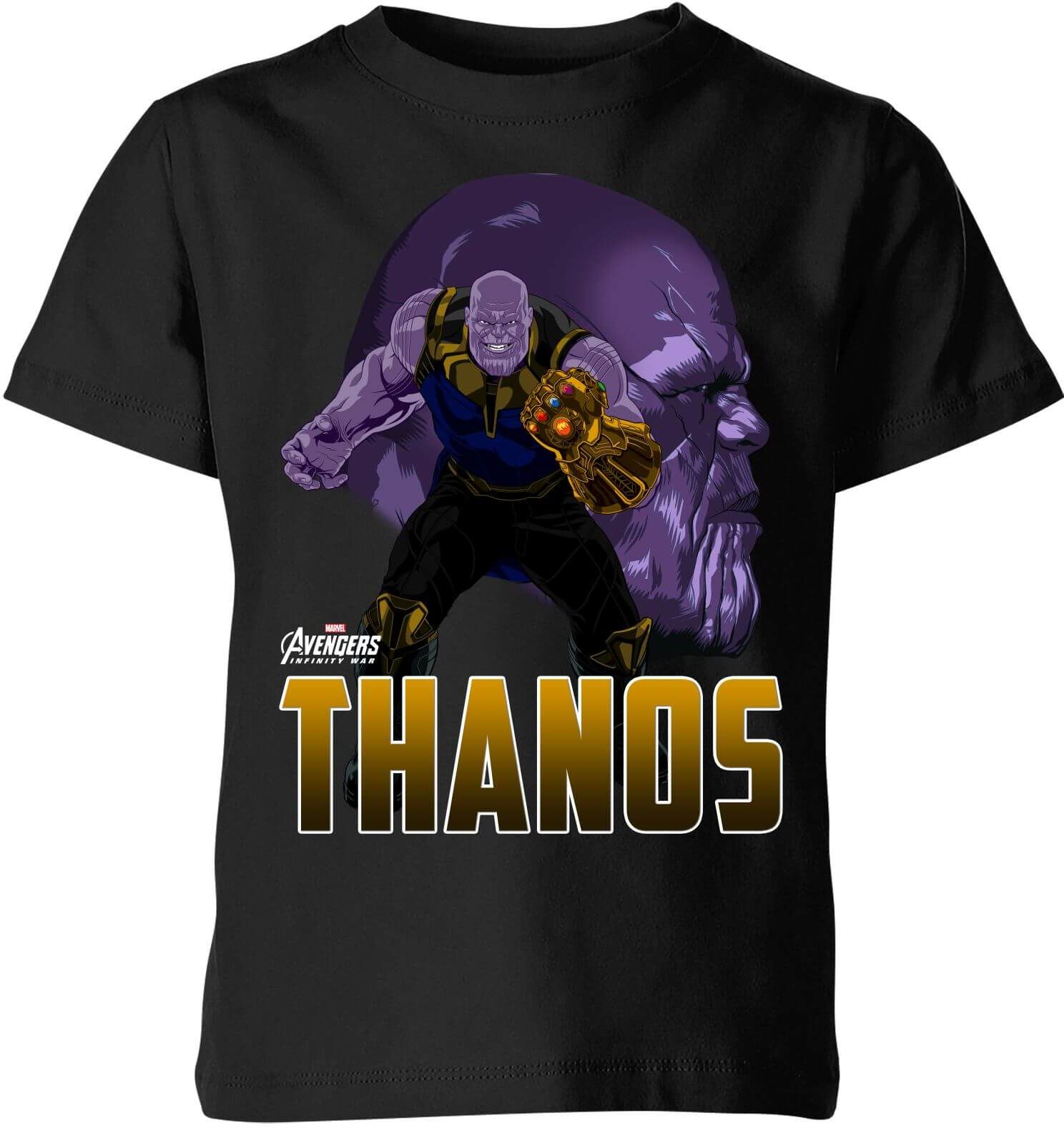 Marvel Avengers Thanos Kids' T-Shirt - Black - 5-6 Years - Black Marvel Avengers Thanos Kids' T-Shirt - Black - 5-6 Years - Black