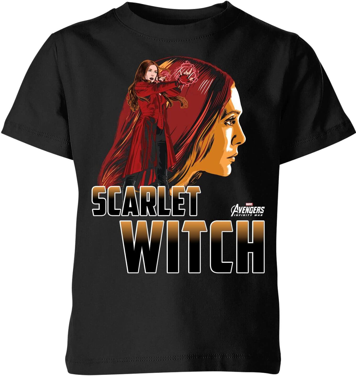 Marvel Avengers Scarlet Witch Kids' T-Shirt - Black - 5-6 Years - Black Marvel Avengers Scarlet Witch Kids' T-Shirt - Black - 5-6 Years - Black