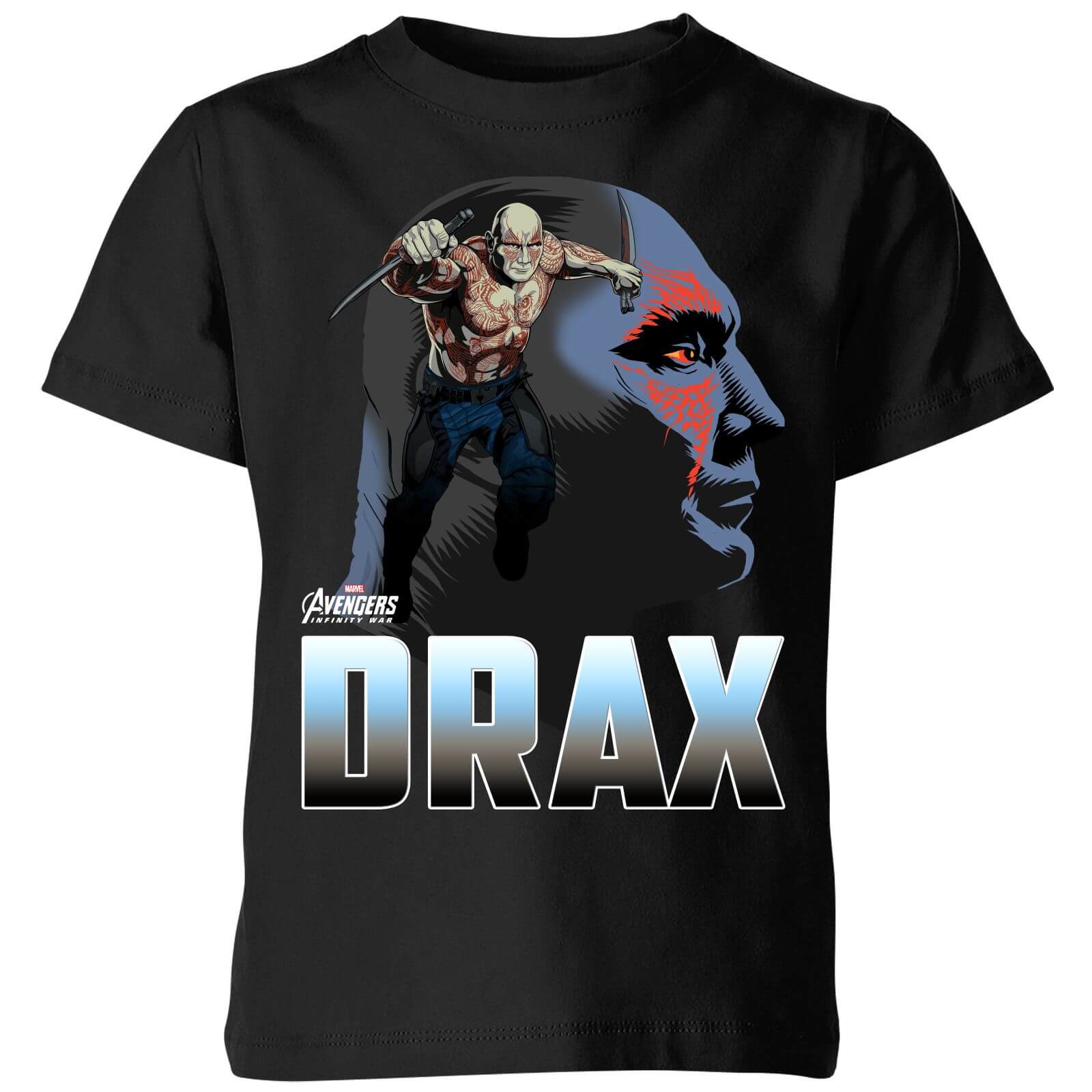 Marvel Avengers Drax Kids' T-Shirt - Black - 3-4 Years - Black