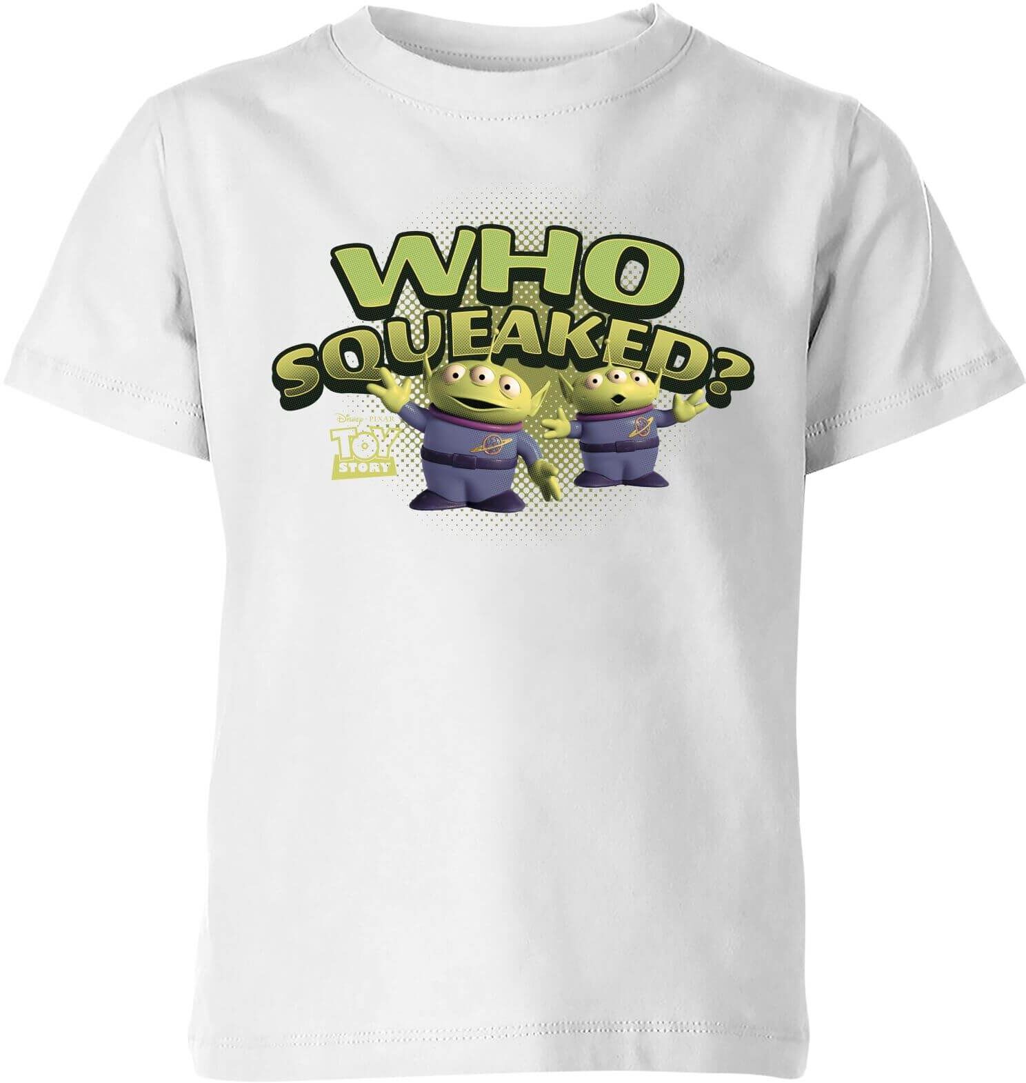 Pixar Toy Story Who Squeaked Kids' T-Shirt - White - 7-8 Years - White Pixar Toy Story Who Squeaked Kids' T-Shirt - White - 7-8 Years - White