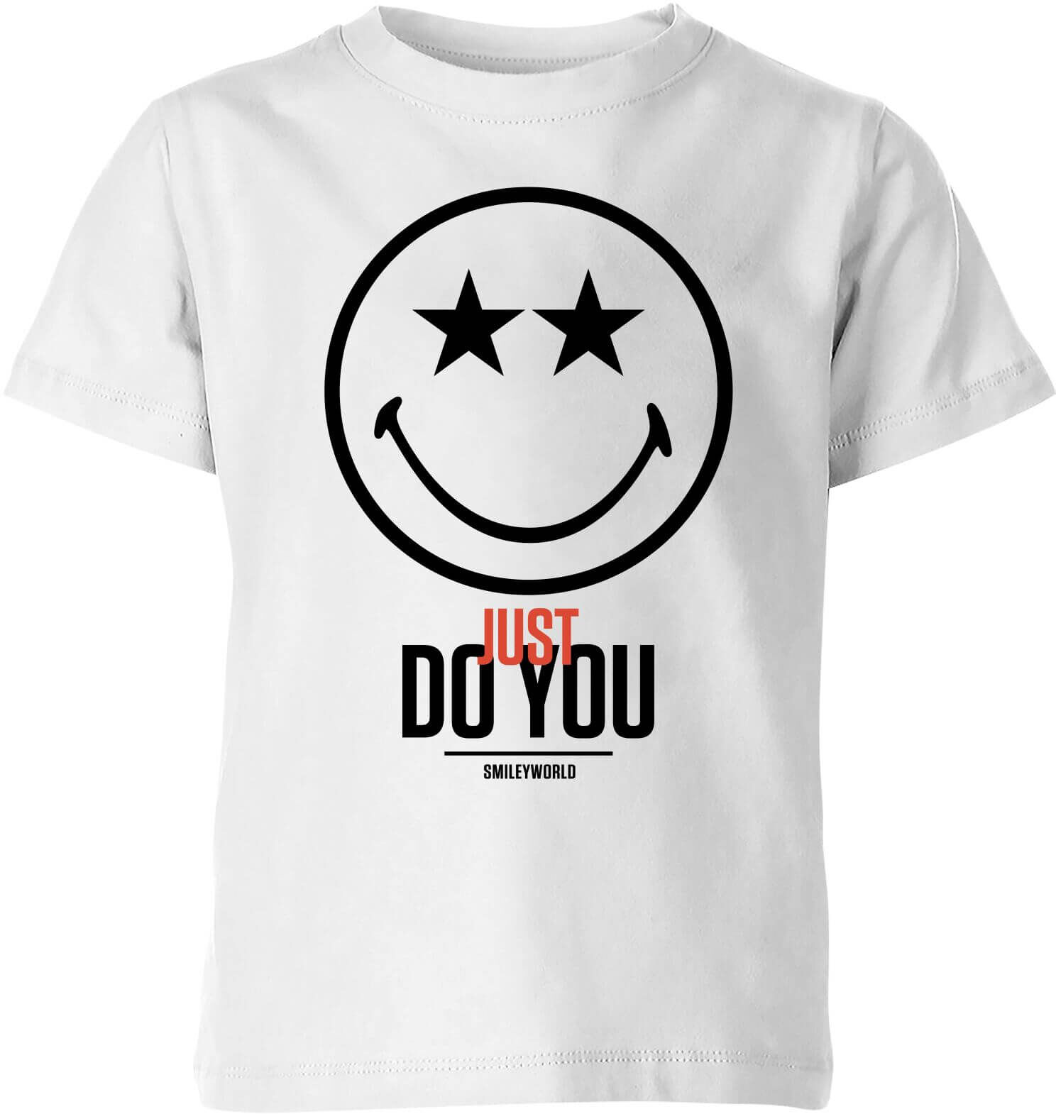Smiley World Slogan Just Do You Kids' T-Shirt - White - 5-6 Years - White Smiley World Slogan Just Do You Kids' T-Shirt - White - 5-6 Years - White