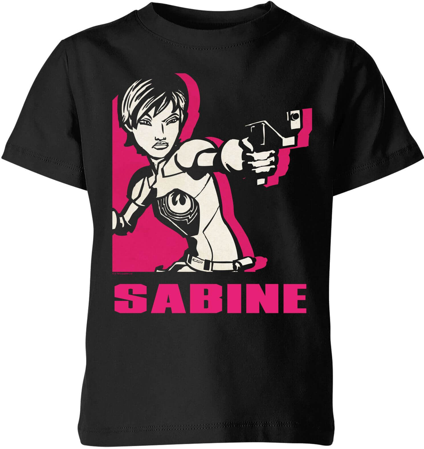 Star Wars Rebels Sabine Kids' T-Shirt - Black - 3-4 Years - Black Star Wars Rebels Sabine Kids' T-Shirt - Black - 3-4 Years - Black