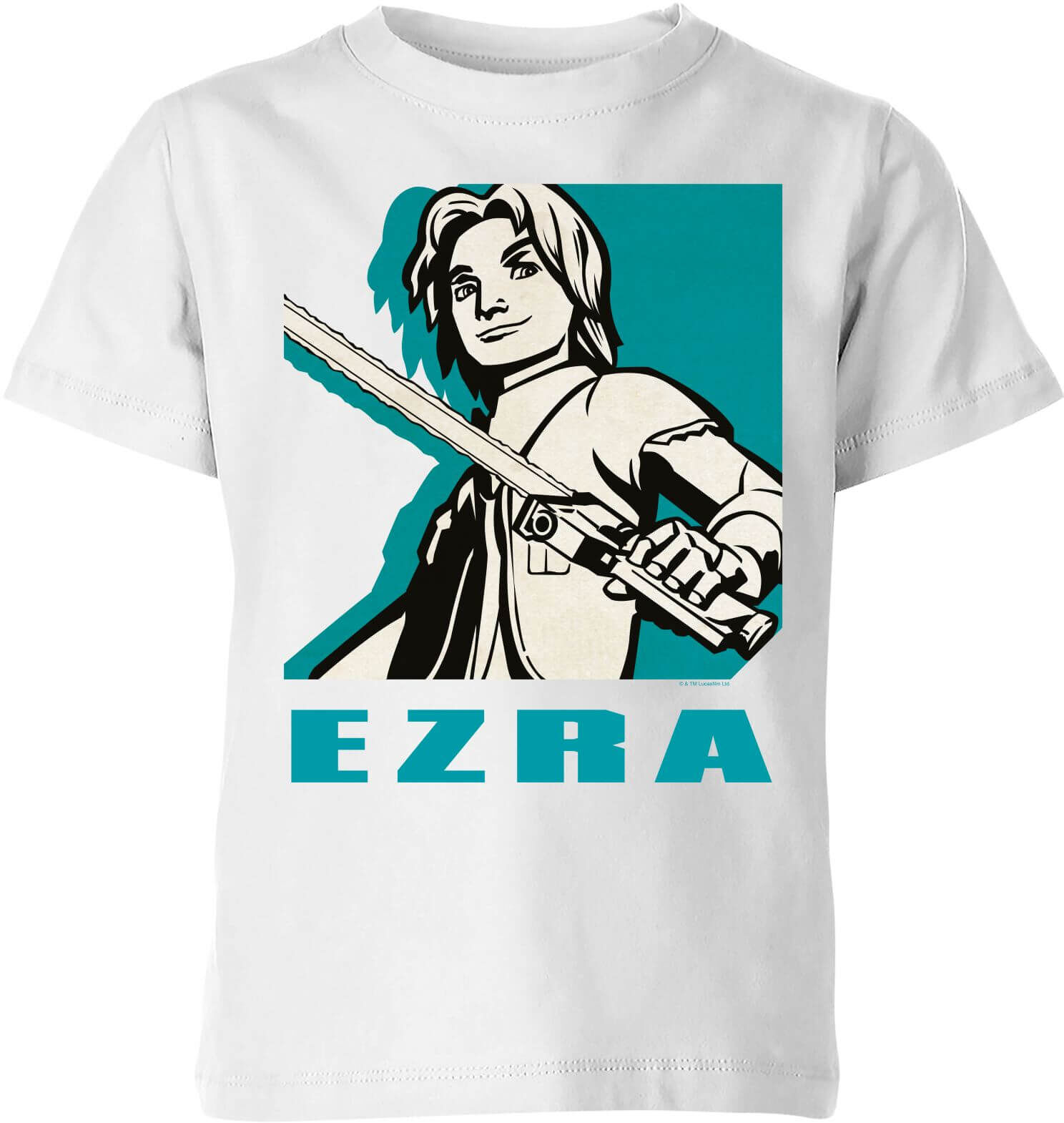 Star Wars Rebels Ezra Kids' T-Shirt - White - 3-4 Years - White Star Wars Rebels Ezra Kids' T-Shirt - White - 3-4 Years - White