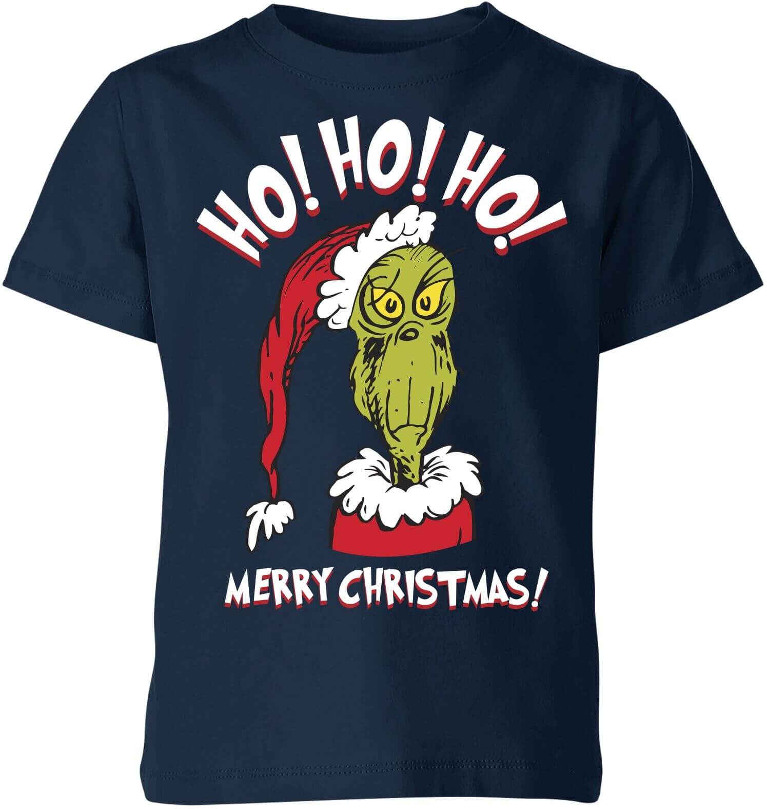 Dr. Seuss The Grinch Ho Ho Ho Kids Christmas T-Shirt - Navy - 3-4 Years - Navy Dr. Seuss The Grinch Ho Ho Ho Kids Christmas T-Shirt - Navy - 3-4 Years - Navy