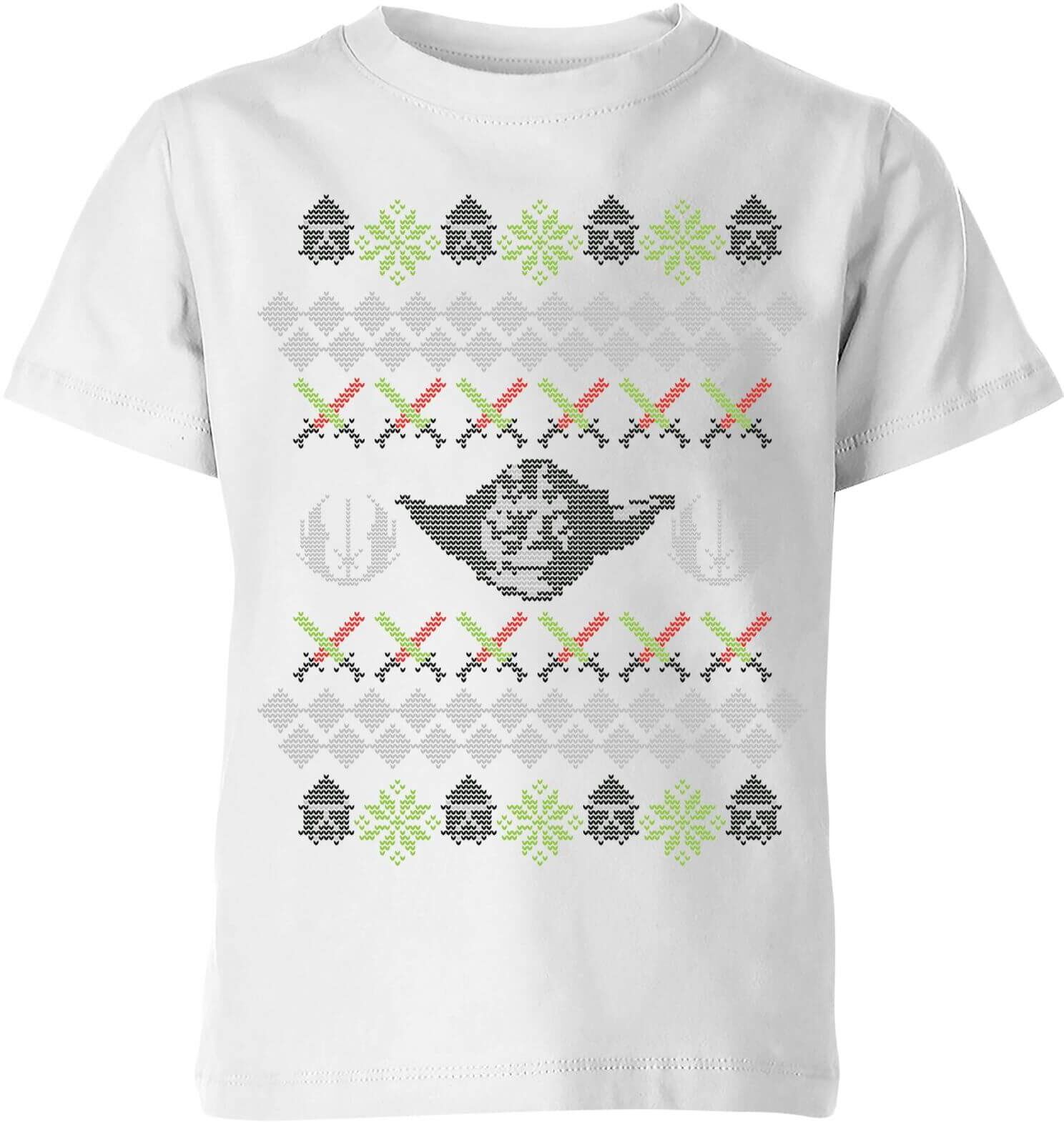 Star Wars Yoda Knit Kids' Christmas T-Shirt - White - 3-4 Years - White Star Wars Yoda Knit Kids' Christmas T-Shirt - White - 3-4 Years - White
