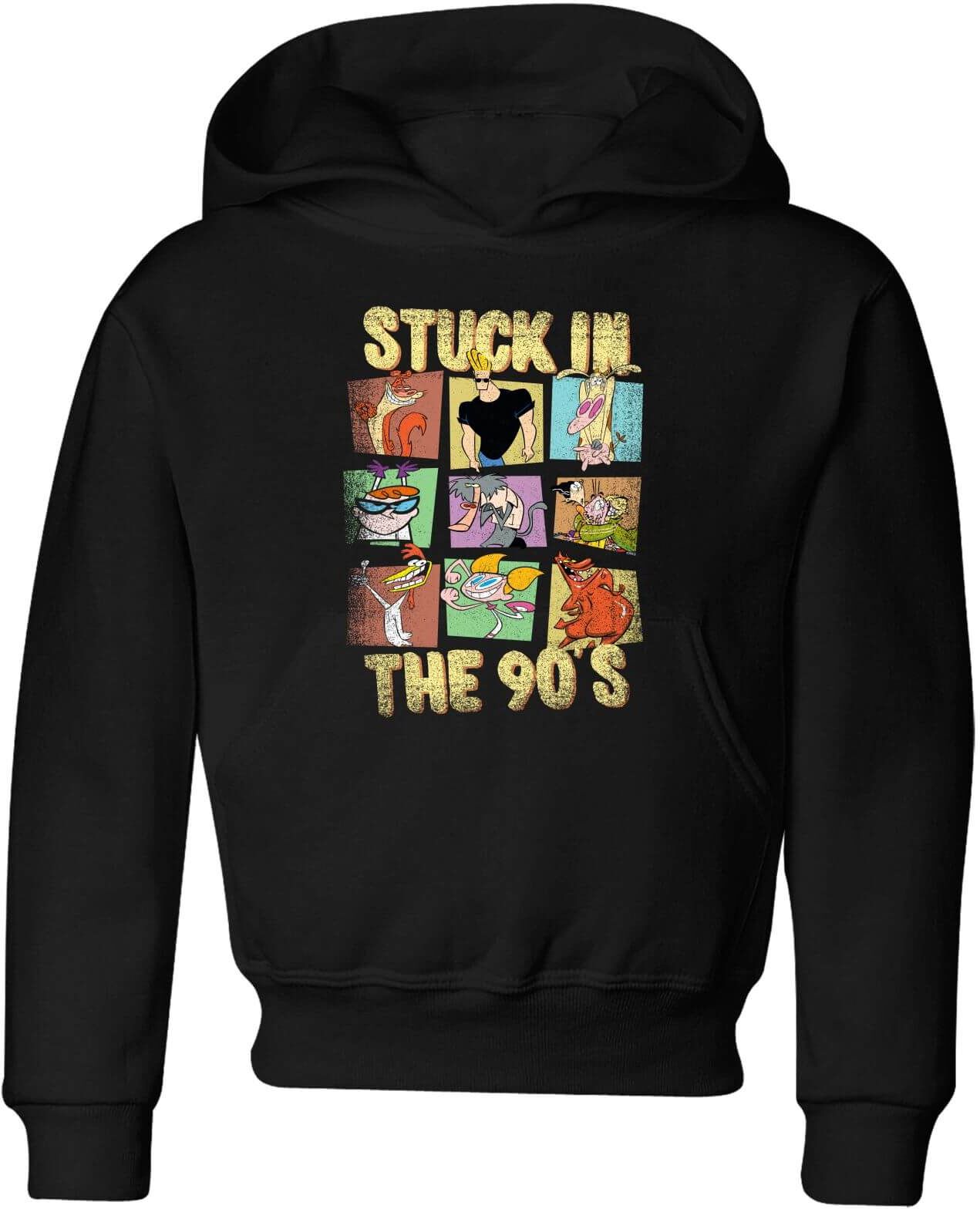Cartoon Network Stuck In The 90s Kids' Hoodie - Black - 3-4 Years - Black Cartoon Network Stuck In The 90s Kids' Hoodie - Black - 3-4 Years - Black