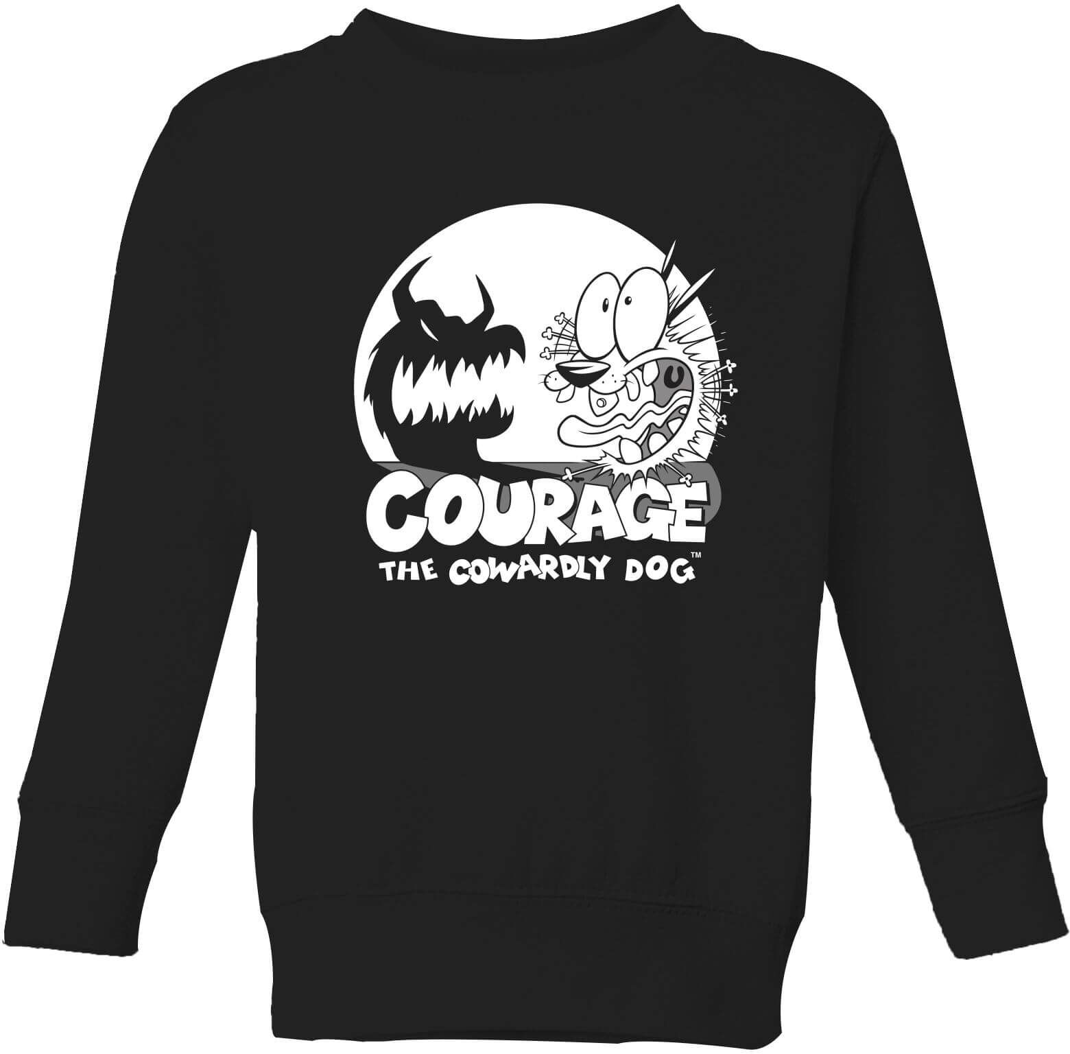 Cartoon Network Courage The Cowardly Dog Spotlight Kids' Sweatshirt - Black - 5-6 Years - Black