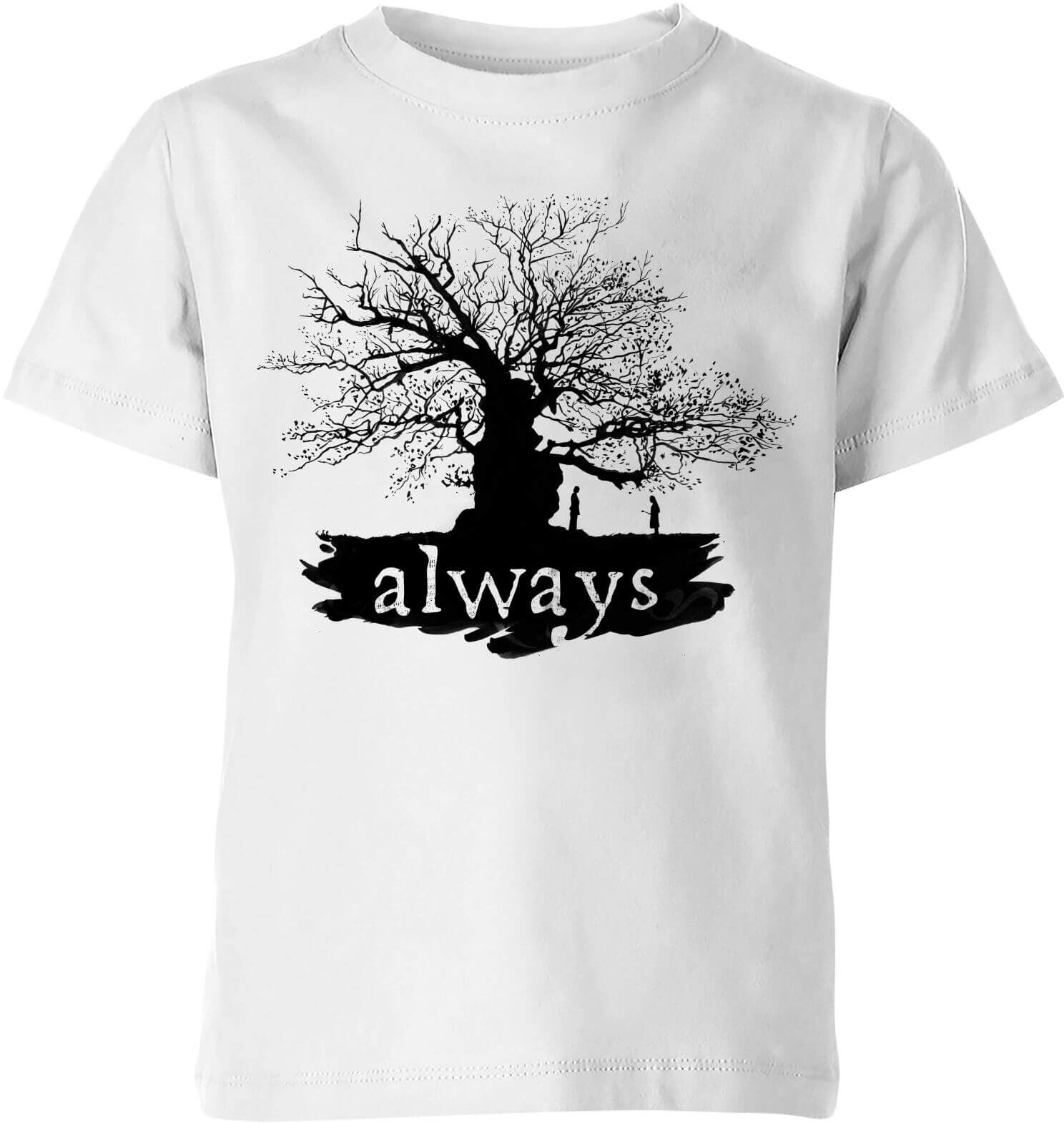 Harry Potter Always Tree Kids' T-Shirt - White - 9-10 Years - White Harry Potter Always Tree Kids' T-Shirt - White - 9-10 Years - White