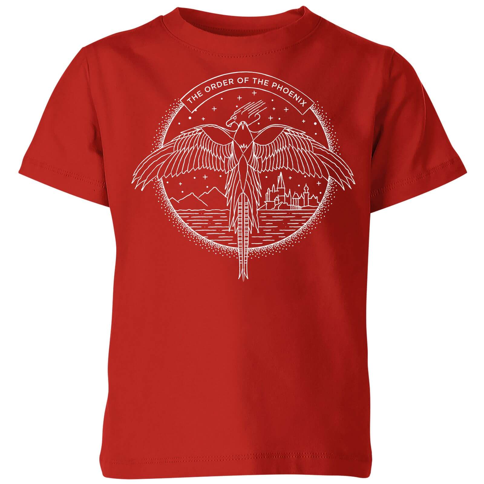 Harry Potter Order Of The Phoenix Kids' T-Shirt - Red - 7-8 Years - Red