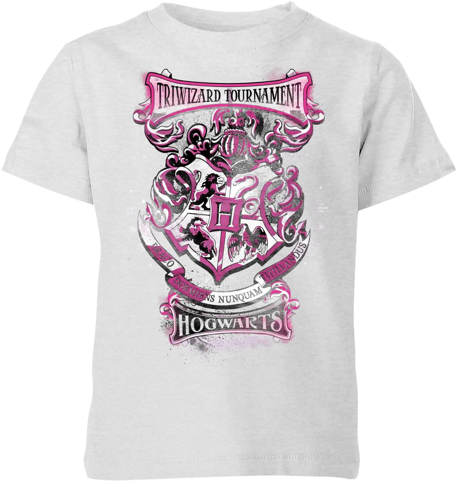 Harry Potter Triwizard Tournament Hogwarts Kids' T-Shirt - Grey - 7-8 Years - Grey Harry Potter Triwizard Tournament Hogwarts Kids' T-Shirt - Grey - 7-8 Years - Grey