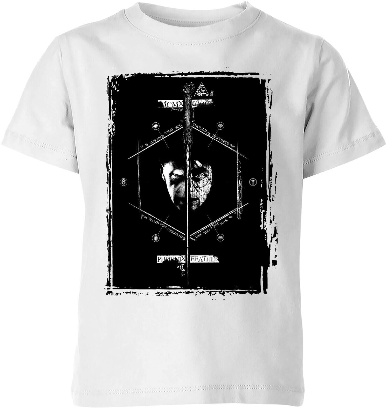 Harry Potter Harry Voldemort Wand Kids' T-Shirt - White - 7-8 Years - White Harry Potter Harry Voldemort Wand Kids' T-Shirt - White - 7-8 Years - White