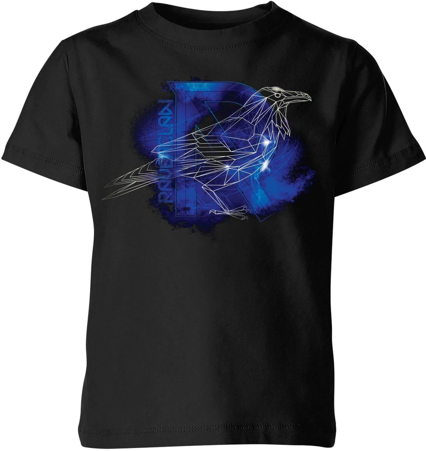 Harry Potter Ravenclaw Geometric Kids' T-Shirt - Black - 7-8 Years - Black Harry Potter Ravenclaw Geometric Kids' T-Shirt - Black - 7-8 Years - Black