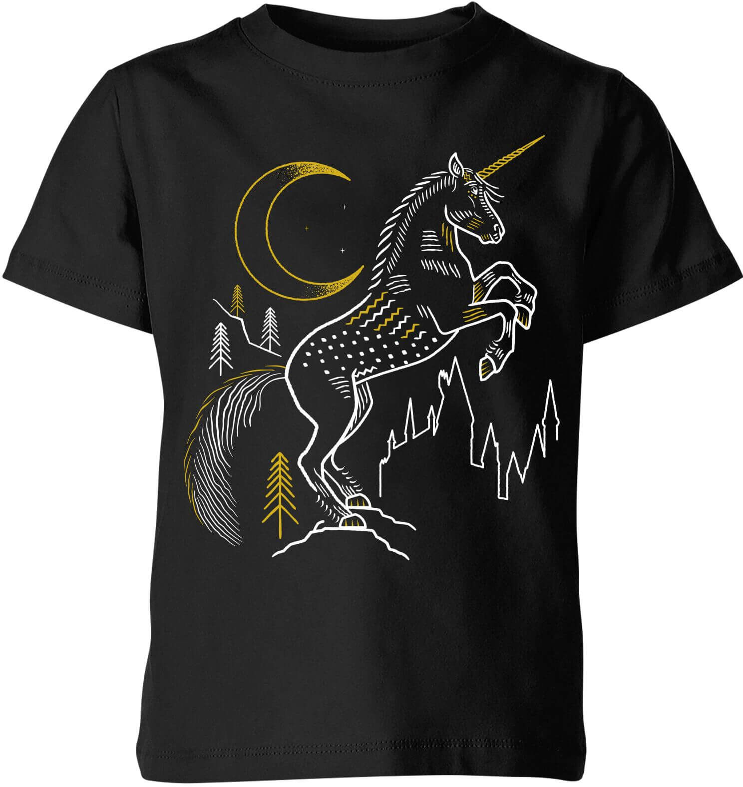 Harry Potter Unicorn Kids' T-Shirt - Black - 11-12 Years - Black Harry Potter Unicorn Kids' T-Shirt - Black - 11-12 Years - Black
